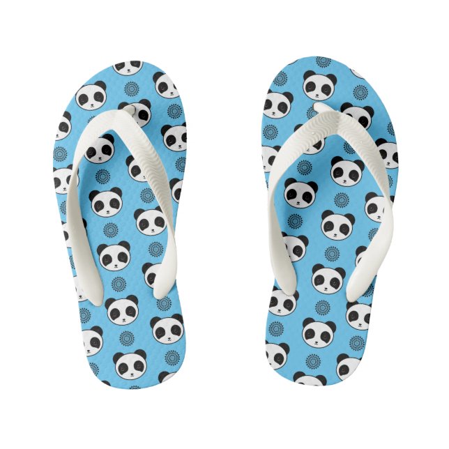 Tongs Enfants Simple Motif Kawaii Panda Mandala (Semelle)