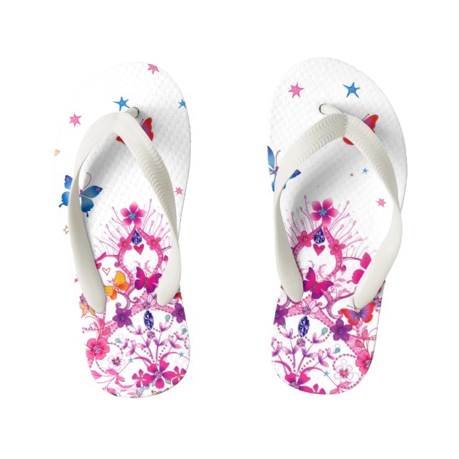 Tongs Enfants Star Butterfly Princess Stylish Kids Flip Flops (Semelle)