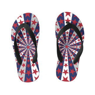 Tongs Enfants Sunburst patriotique : Drapeau américain