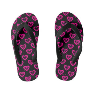 Tongs Enfants Supergirl Hearts Motif diagonal