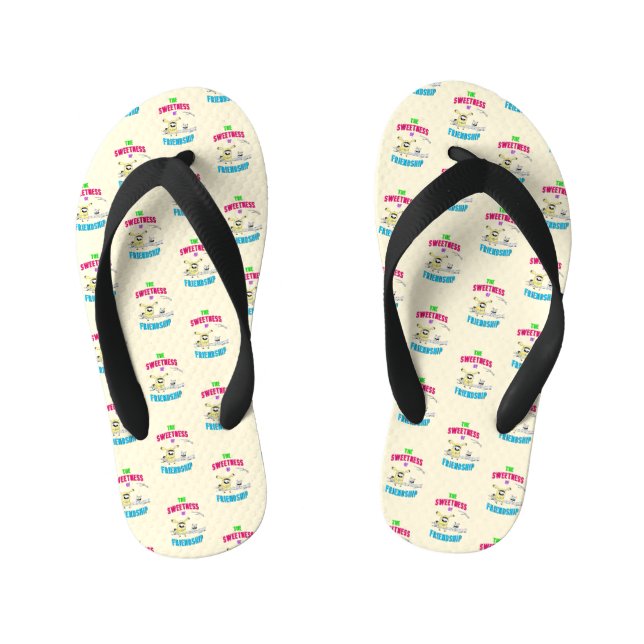 Tongs Enfants Sweetness Of Friendship Chat Juillet Doodle 30 Ami (Semelle)