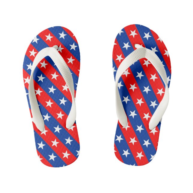Tongs Enfants symbole motif du drapeau américain (Semelle)