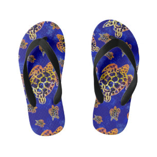 Tongs Enfants Tortues marines Batik Art Africain