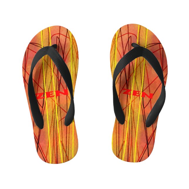 Tongs Enfants Tournes en fil rouge Zen (Semelle)