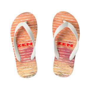 Tongs Enfants Tournes en roseaux rouges zen