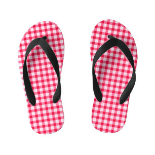 Tongs Enfants Tournes roses En vichy enfants