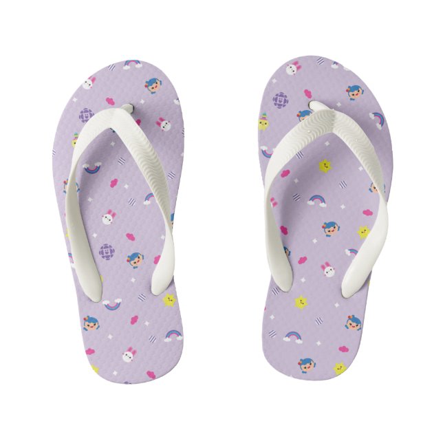 Tongs Enfants TRK - Motif violet (Semelle)