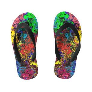 Tongs Enfants Twirlers colorés Abstraits /