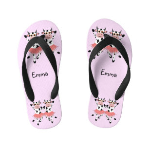 Tongs Enfants Vaches dansantes mignonnes et amusantes