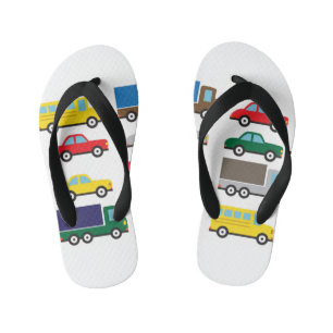 Tongs Enfants Véhicules de transport Enfants mignons