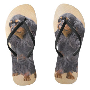 Tongs English Toy Spaniel Peinture Animal Art original