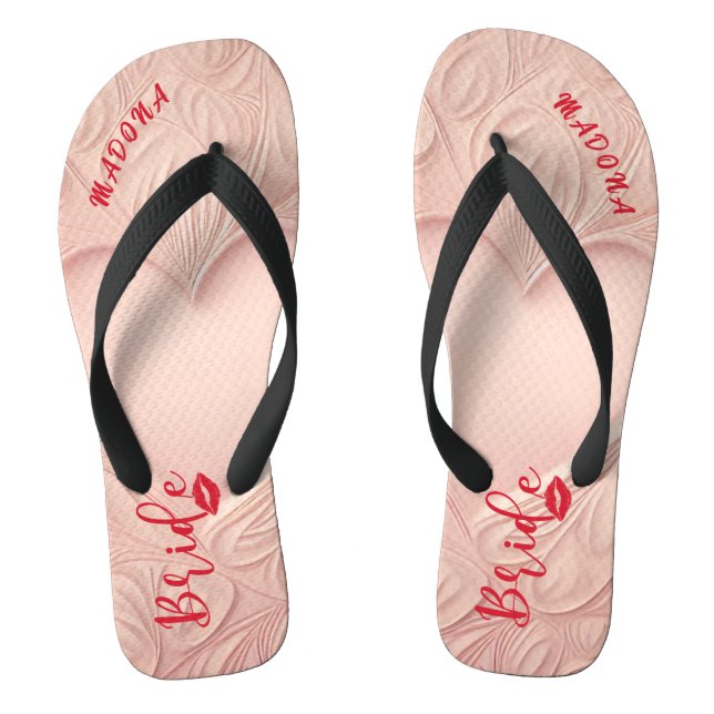 Tongs Épouse de bachelorette personnalisée (Semelle)