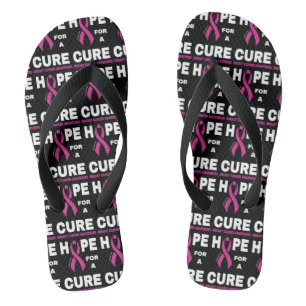 Tongs Espoir d'une guérison...Cancer du sein