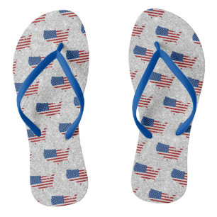 Tongs États-Unis Drapeau Stars & Stripes Juillet 4 Parti