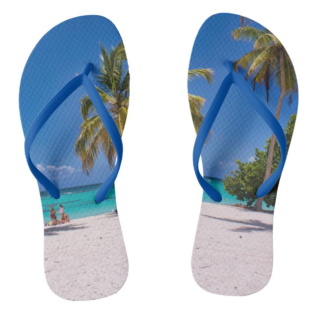 Tongs Été de vacances en famille sur la plage personnali (Semelle)