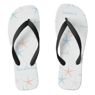 Tongs Eté Plage Coquillages Starfish