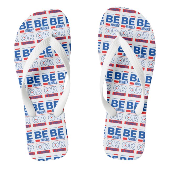 Tongs Être Humble Ou Être Humble Blanc Unisex (Semelle)