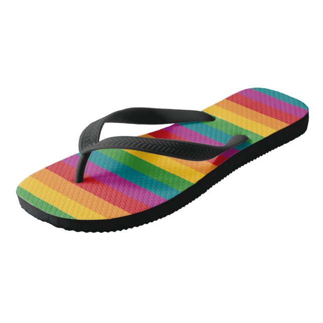 Tongs Fâcheux arc-en-ciel (Incliné)