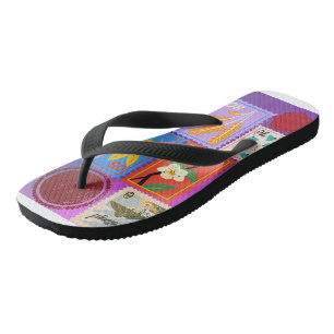 Tongs Fake Masterpiece Collection de timbres aléatoires