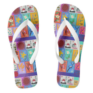 Tongs Fake Masterpiece Collection de timbres aléatoires