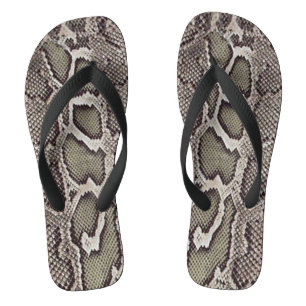 Tongs Faux Boa Constricts Flip Flops