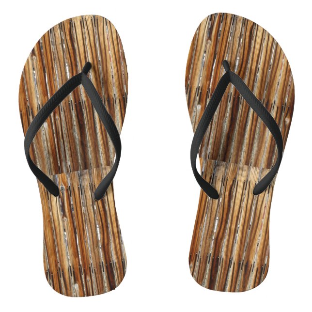 Tongs Feuilles à feuilles de bois (Semelle)