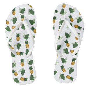 Tongs Feuilles D'Ananas Et De Palmiers