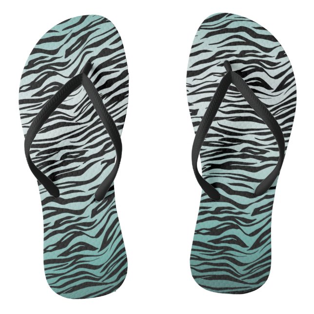 Tongs Fille Mint Ombre Black Zebra Impression (Semelle)