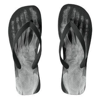 Tongs Flacs squelettiques de secousse de cool de pieds