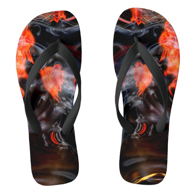 Tongs Flammes chaudes et fumée (Semelle)