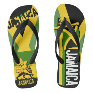Tongs Flèches de drapeau jamaïcain