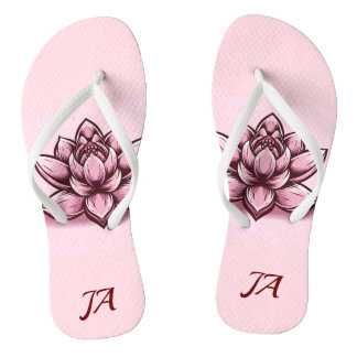 Tongs Flèches de fleurs Lotus