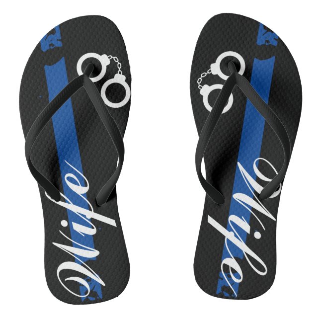 Tongs Flèches de la ligne bleue mince de la femme de pol (Semelle)