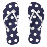 Flèches de points Polka bleues et blanches de la m