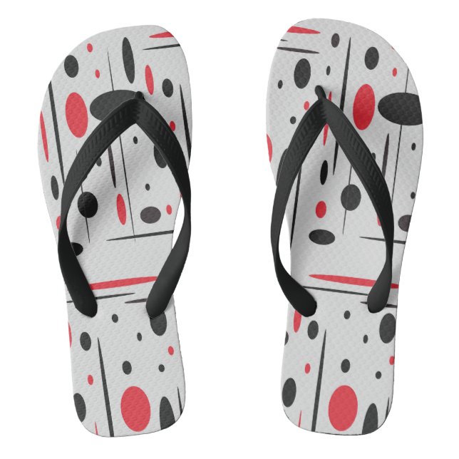 Tongs Flèches noires, rouges et blanches (Semelle)