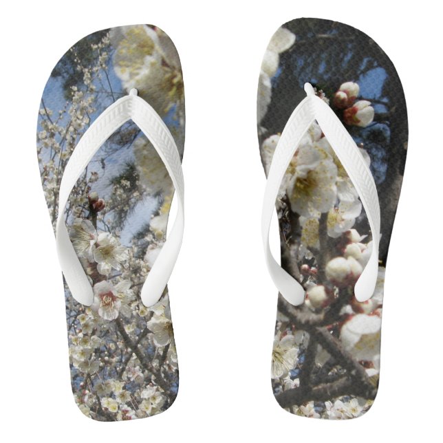 Tongs Fleur de cerisier blanc / Sakura / ク(桜) (Semelle)