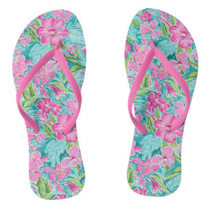 Tongs Fleur d'Hibiscus Tropical Chic 