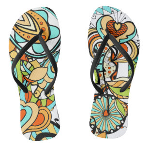 Tongs Fleur et Glamour Moderne Sans Couture