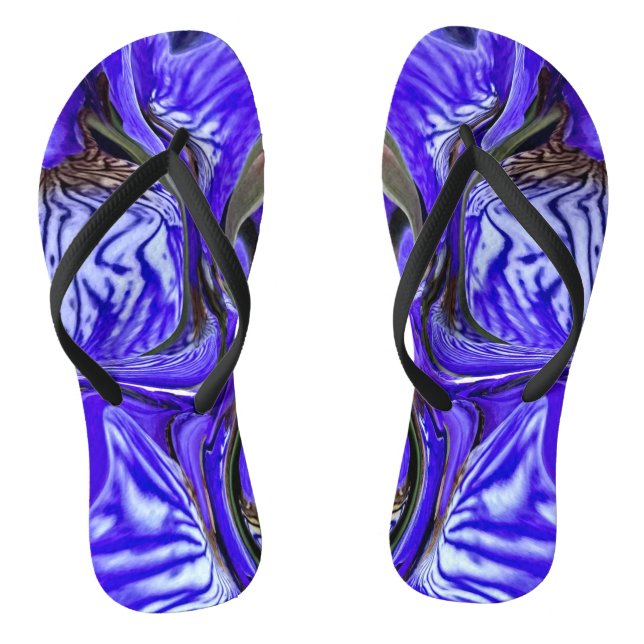 Tongs Fleur Iris Violet (Semelle)