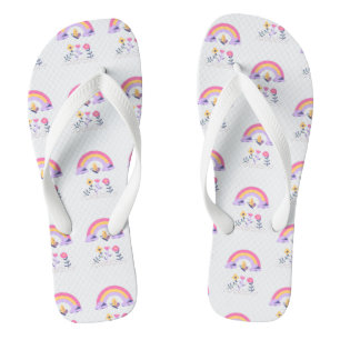 Tongs Fleurs Cloud Arc-en-ciel