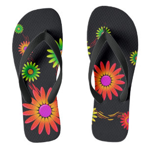 Tongs Fleurs d'art