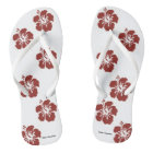 Fleurs d'Hibiscus Flip Flops