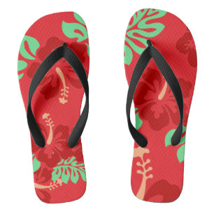 Tongs Fleurs d'Hibiscus Ted Motif Tropical