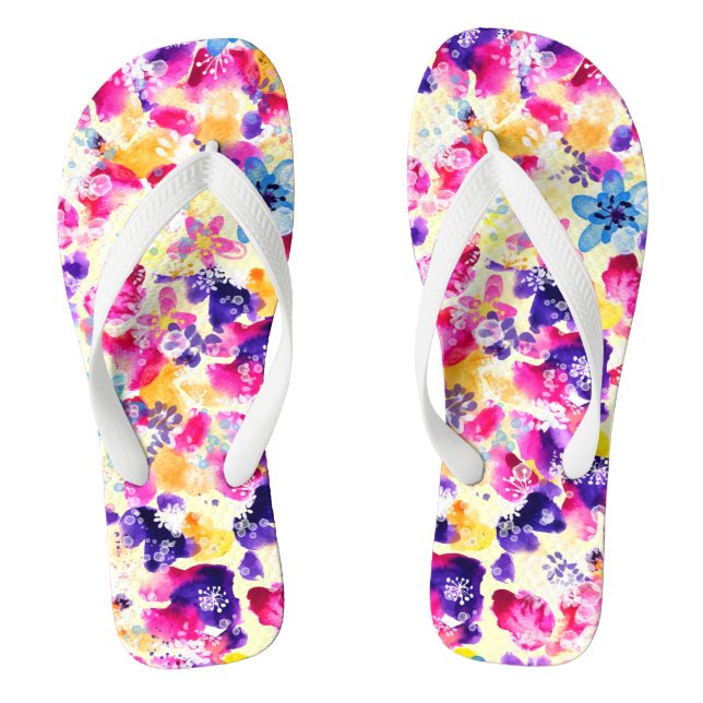 Tongs Fleurs fleurs sauvages de chabby Meadow (Semelle)