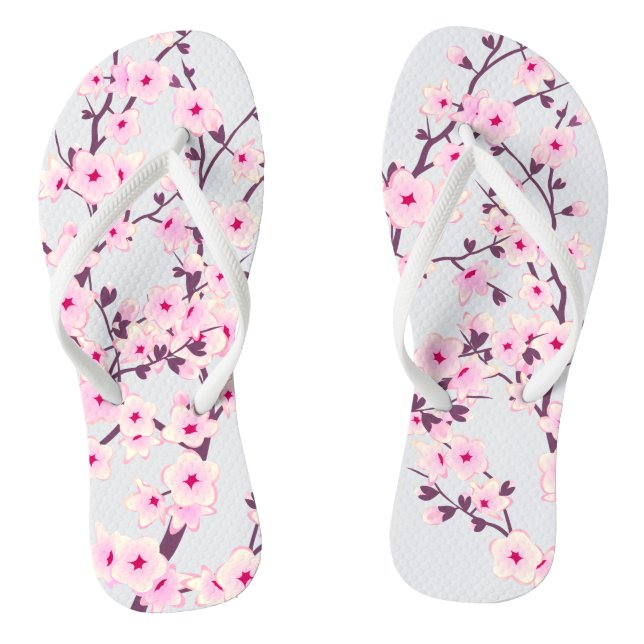 Tongs Fleurs florales de cerisiers (Semelle)