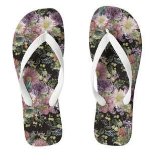 Tongs Fleurs sauvages australiens vintages