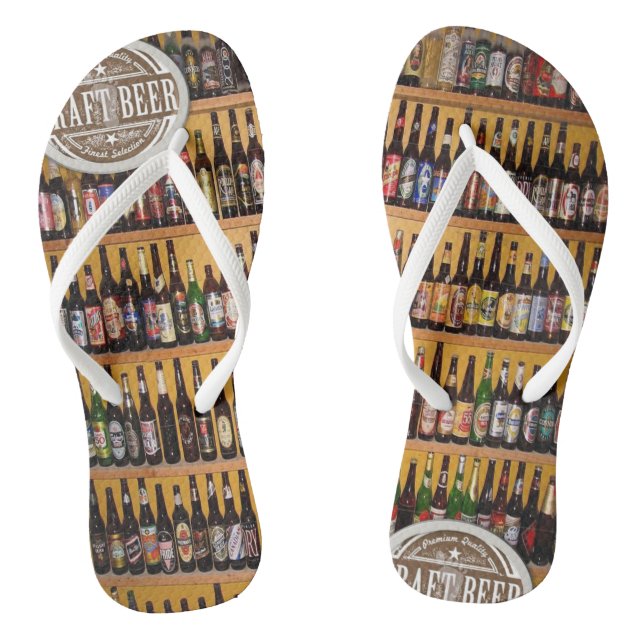 Tongs Flip Flops Beer Beach Fun (Semelle)