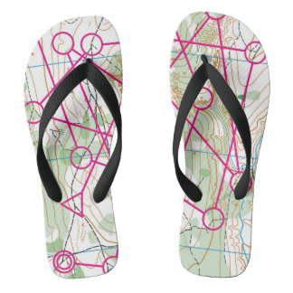 Tongs Flip flops - course d'orientation