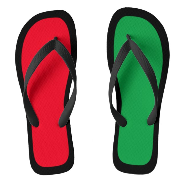 Tongs Flip Flops d'ajustement noir de port et de bord (Semelle)