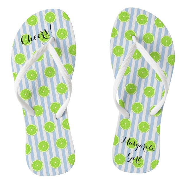 Tongs Flip Flops De Fiesta De Limon Et De Succès (Semelle)